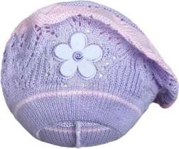 Megzta beretė New Baby violetinė vaikams 3–4 metų