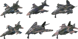 Metalo ir plastiko naikintuvas 12 cm su atgaline trauka