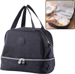 Izoterminė termo rankinė su reguliuojamu dirželiu juoda 27 cm