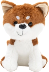 Pliušinis šuo Shiba Inu rudos-baltos spalvos 20 cm