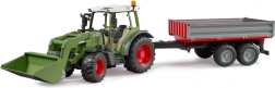 Bruder Fendt Vario 211 tractor with front loader and tipping trailer 1:16