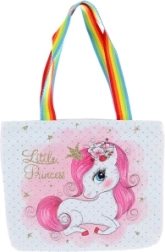 Shoulder bag with unicorn motif