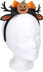 Karnavalinė lankelė su ausytėmis ir moliūgo puošmena