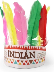 Native American-style headband with Czech print