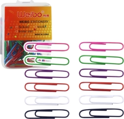 Colorful Office Paperclips 30 mm, 40 pcs