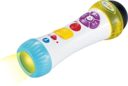 Mikrofonas su šviesos efektais ir balso keitikliu