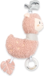 Edukacinis pliušinis žaislas su melodija ir segtuku – lama New Baby