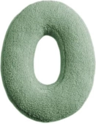 Mealini pliušinė raidė O, žalia – 1 vnt.