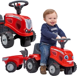 Vaikiškas stumiamas traktorius McCormick su priekaba
