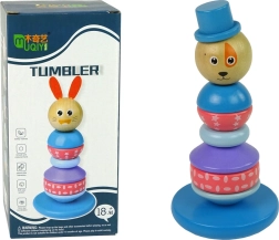 Medinė edukacinė piramidė Šuo su skrybėle