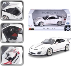 Metalinė „Porsche 911 GT3 RS 4.0“ 1:18 modelio kopija – Bburago, balta