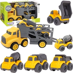 Woopie vilkikas su statybiniais automobiliais 4 viename