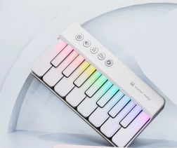 Muzikinis mini pianinukas baltas vaikams