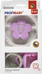 Barškučių rinkinys – grandinėlė ir žvaigždutė/gėlytė, spalvinga