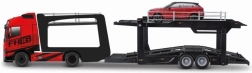 Bburago Street Fire truck with trailer Volvo FH16 and Land Rover LRX Concept 1:43
