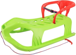 Plastikinės rogutės su atlošu Baby Mix Snow Star žalios