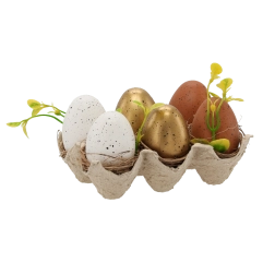 Pastelinių spalvų Velykų kiaušinėlių rinkinys 6 cm – 6 vnt.