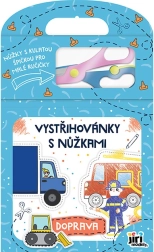Iškirpimo užduotys su vaikiškomis žirklutėmis – transportas