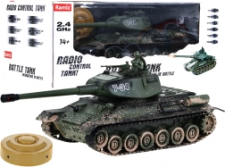 RC tankas T-34 1:28 su IR mūšiais, garsais ir šviesomis