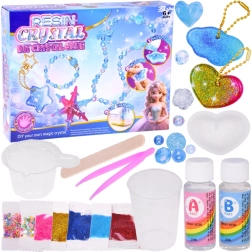 Kūrybinis „pasidaryk pats“ kristalinių papuošalų rinkinys – pakabukai ir vėriniai