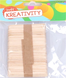 Mediniai pagaliukai 6,5x1 cm, 50 vnt.