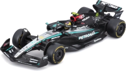 Bburago F1 Mercedes-AMG F1 W15 1:43 modelis su vairuotoju vitrinoje