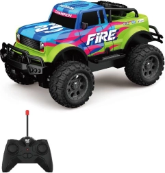 Šviečiantis RC automobilis Fire su nuotoliniu valdymu, 23 cm