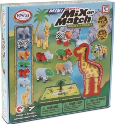 Malblo Magnetic Mini – džiunglių gyvūnai, magnetinis konstruktorius vaikams
