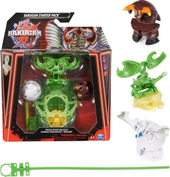 Bakugan Starter Pack – startinis rinkinys su 3 Special Attack figūrėlėmis Nillious, Titanium Dragonoid ir Bruiser