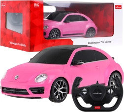 RASTAR RC Volkswagen Beetle 1:14 nuotolinio valdymo automobilis – Rožinė