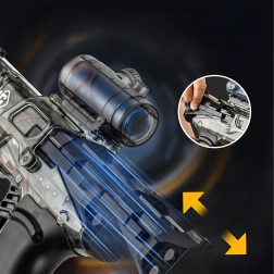 Elektrinis vandens pistoletas su automatiniu šaudymu ir akumuliatoriumi, iki 10 m nuotolis