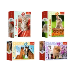 Mini dėlionė 54 dalių su jaunikliais