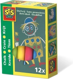 Colored Chalk for Children, 12 pcs