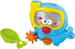 Akvariumas su vandens malūnėliu vaikams