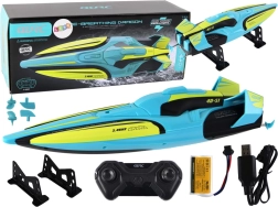 RC vandens valtis 2.4G geltonai–türkio, atspari vandeniui su nuotoliniu valdymu