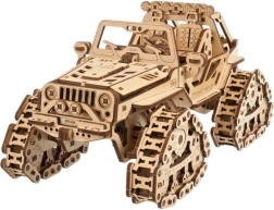 UGEARS vikšrinė visureigė transporto priemonė – 3D medinė mechaninė dėlionė