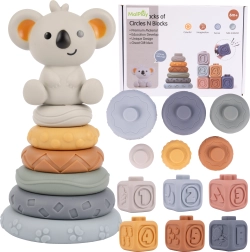 Soft Sensory Blocks and Bear Stacking Tower