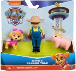 Paw Patrol figūrėlių rinkinys: Skye ir ūkininkė Yumi su paršiuku