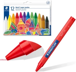 Staedtler Noris Jumbo vaško kreidelės, 12 spalvų