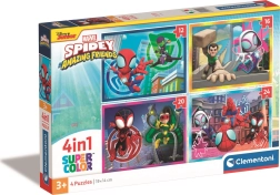 Dėlionė 4 viename „Spidey ir jo nuostabūs draugai“ Clementoni