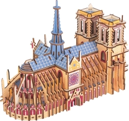 Medinis 3D galvosūkis Notre-Dame katedra