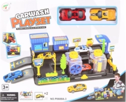 Car Wash Playset with Station and 2 Sports Cars
