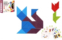 Medinė mozaika trikampiai