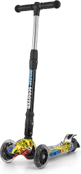 Vaikiškas triratukas-paspirtukas Milly Mally Magic Scooter graffiti