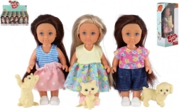 Lėlytė su augintiniu 12 cm dėžutėje, 3 rūšys