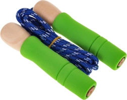 Vaikiška šokdynė su medinėmis rankenomis ir guminiais antgaliais