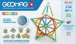 Geomag Supercolor magnetinė konstravimo dėlionė, 93 dalys iš perdirbto plastiko