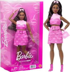 Barbie Deluxe Style rožinis džinsas – mados lėlė su priedais
