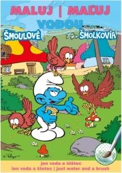 Vandens piešimo spalvinimo knygelė A5 – Smurfai 15 × 21 cm