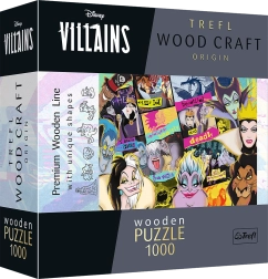 TREFL Wood Craft Origin Wooden Puzzle Disney: Villains Gathering 1000 pieces